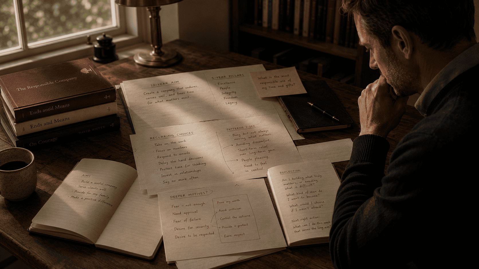A reflective study of aims, choices and underlying motives.